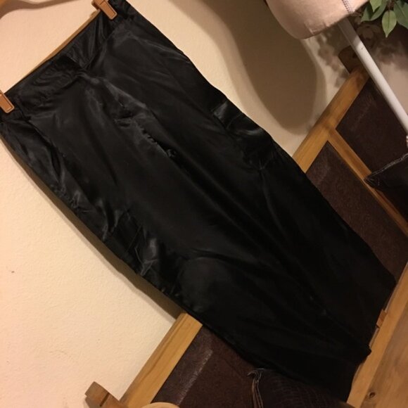 Madison & Co black satin pants 12 - Picture 1 of 8